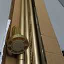 Tension Curtain Rod 41-146" Heavy Duty No Drilling Adjustable Golden, 1.26"