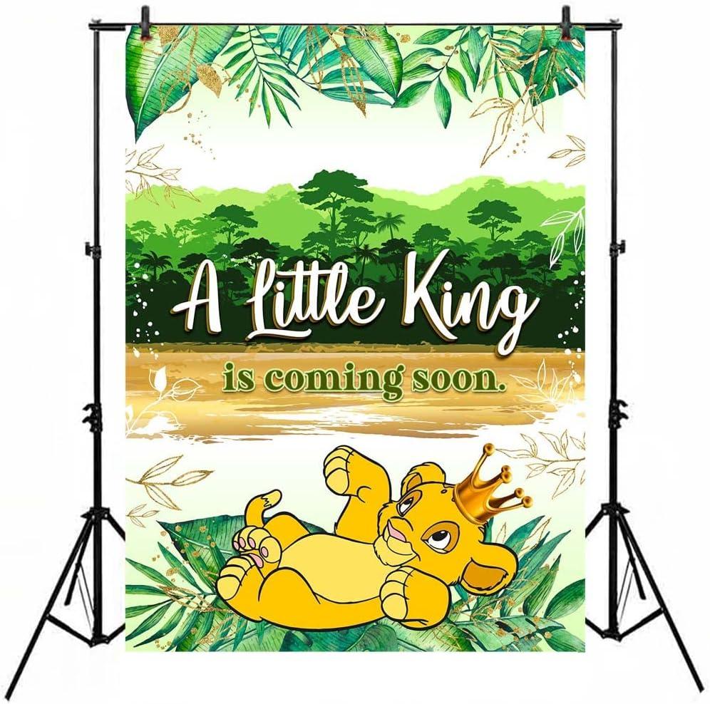 Similar Lion King Baby Shower Decorations for Boy 5x7ft African Baby Lion King Backdrop Baby Shower Vinyl Infant Simba Wild One Jungle Background for Kids 1 Year Old, One Size