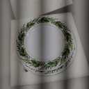 Layhit 10 Pcs Christmas Holly Melamine Dinner Plates - Holly Plates Holiday Dinnerware Party Dishes for Home Kitchen Picnic Party Event Supplies(8 Inch)