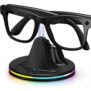 Charging Dock Compatible with Meta Ray-Ban Glasses, Charging Stand Compatible with Wayfarer, Skyler, Headliner & Oakley Meta HSTN, with LED Power Status Light and USB-C Cable
