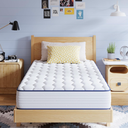 Avenco 8 Inch Twin Mattress, Foam and Spring Hybrid Mattresses in a Box, Medium Soft Breathable Fabric & Adaptive Support CertiPUR-US Certified, Colchones Twin Size in Guest