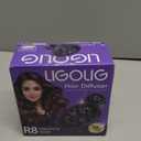 LIGOLIG Hair Difuser Attachment Universal Diffuser Hair Dryer for 1.4-inch to 2.4- inch Blow Dryer, Hair Diffuser for Curly Hair and Natural Wavy Hair (Black)