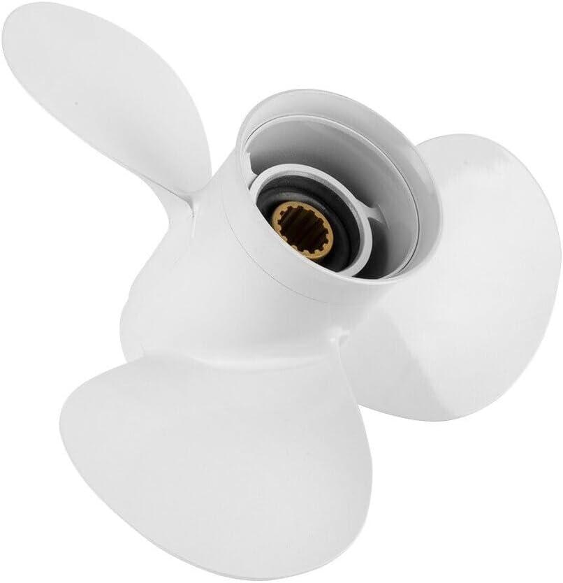 Propeller for Yamaha Outboard 25 30 40 48 50 55 60 HP F30 F40 F50 F60 Boat Motor Engine Parts Aluminum Prop 11 5/8x11-G RH 13 Spline Tooth 3.5 Gearcase with Hub Kit 69W-45947-00-00 Propeller for Yamaha Outboard 25 30 40 48 50 55 60 HP F30 F40 F50 F60 Boat Motor Engine Parts Aluminum Prop 11 5/8x11-G RH 13 Spline Tooth 3.5 Gearcase with Hub Kit 69W-45947-00-00