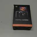 Digital Camera 4K for Photography and Video, 56MP Autofocus Vlogging Camera for YouTube, 3" 180° Flip Screen & 16X Digital Zoom, Compact Travel Cameras with 32GB SD Card for Beginners & Adults