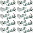 POWERTEC 1/4"-20 T Track Bolts 20 Pack for T Track, 1 Inch Long T Slot Bolts for Universal T Track, T Track Accessories for Woodworking Jigs and Fixtures (QTB1004)