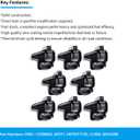 Set of 8 Ignition Coil Pack Compatible with Chevy Silverado, Avalanche, Suburban, GMC & Cadillac Vehicles, Scalade, Avalanche, Silverado, Express 3500, Tahoe, Sierra, Replace for UF271, 5C1083, D581