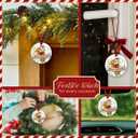 2 x KILYHOME Seahorse Christmas Ornament 2025 - Cute Beach Themed Animal Home Decoration, Funny Santa Ornament - Sea Horse Decor for Xmas Tree Hanging, Ideas for Seahorses Lovers