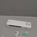 Sanitizeri Toothbrush Holder, Sanitizeri Toothbrush Cleaner, 2000mAh Rechargeable Cordless Wall Mounted Holders for Bathroom, 4 Slots & Timer Function, White