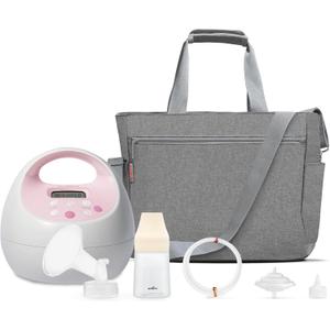 Spectra Baby S2 Plus Premier Electric Breast Pump with Grey Tote Premium Accessory Kit - 28 mm