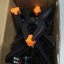 12 Pack Plastic Spring Clamps, 3.5inch Small Heavy Duty Clips for Crafts, Backdrop Stand, Woodworking, Photography Studios (Black)