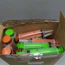 Sliner 36pcs Jumbo Jelly Syringes with Caps, 2oz Halloween Party Syringes for Jelly Tube, Reusable Plastic Tube for Kids Adult Pudding Summer Party Favors(Mixed Color)