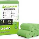 13 Gallon Tall Biodegradable Trash Bags, Leakage-Free, Thick, Unscented for Home, Office, Kitchen, 55L, 75 Counts, Green