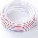Eoiips 2” ID PVC Braided Clear Flexible Vinyl Tubing, 2" ID x 2-1/4" OD Heavy Duty Reinforced Vinyl Hose Tube for Water, Oil & Liquid Transfer, 5FT