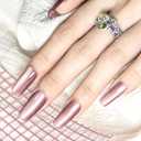 4 x JODSONE 16.5ml Cat Eye Gel Nail Polish Pink Brown Single Colors for Holographic Glitter Cat Eye Reflective Translucent Need U V Lamp