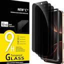 NEW'C Privacy for iPhone 17 Pro Max, iPhone 16 Pro Max Screen Protector (6.9 inches), AntiSpy Tempered Glass Film, Enhanced 28 Degree Privacy Angle Easy Installation Tool Included, Pack Of 5 