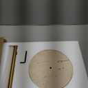 9.8-inch Marble Round Drink Table, Stone Finish Pedestal End Table for Living Room, Weighted Base Small Accent Side Table for Small Space Office - Beige