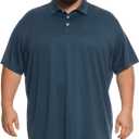HOdo Big and Tall Mens Polo Shirt Moisture Wicking Sport Golf Shirts, 6XL (Navy)