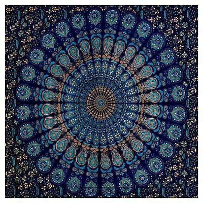 Fitted Vinyl Round Tablecloth for 36-44" Table Boho Waterproof Reusable Summer Fall Tableclothes Campers Inside Outdoors Supplies Dining Room Kitchen Needs White Elephant Gifts 