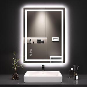 LOAAO 24"X32" LED Bathroom Mirror with Lights, UL Listed
Anti-Fog, Dimmable, 3 Color Temperature, Backlit + Front Lit, Memory Function, Tempered Glass