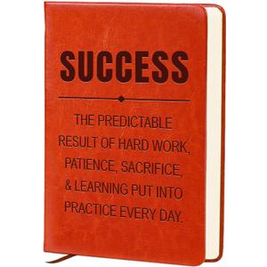 Inspirational Gifts for Women,A5 Hardcover Leather Journal for Women,Journal Notebook for Work,Thank You Gifts,Teacher Appreciation Gifts (Success)