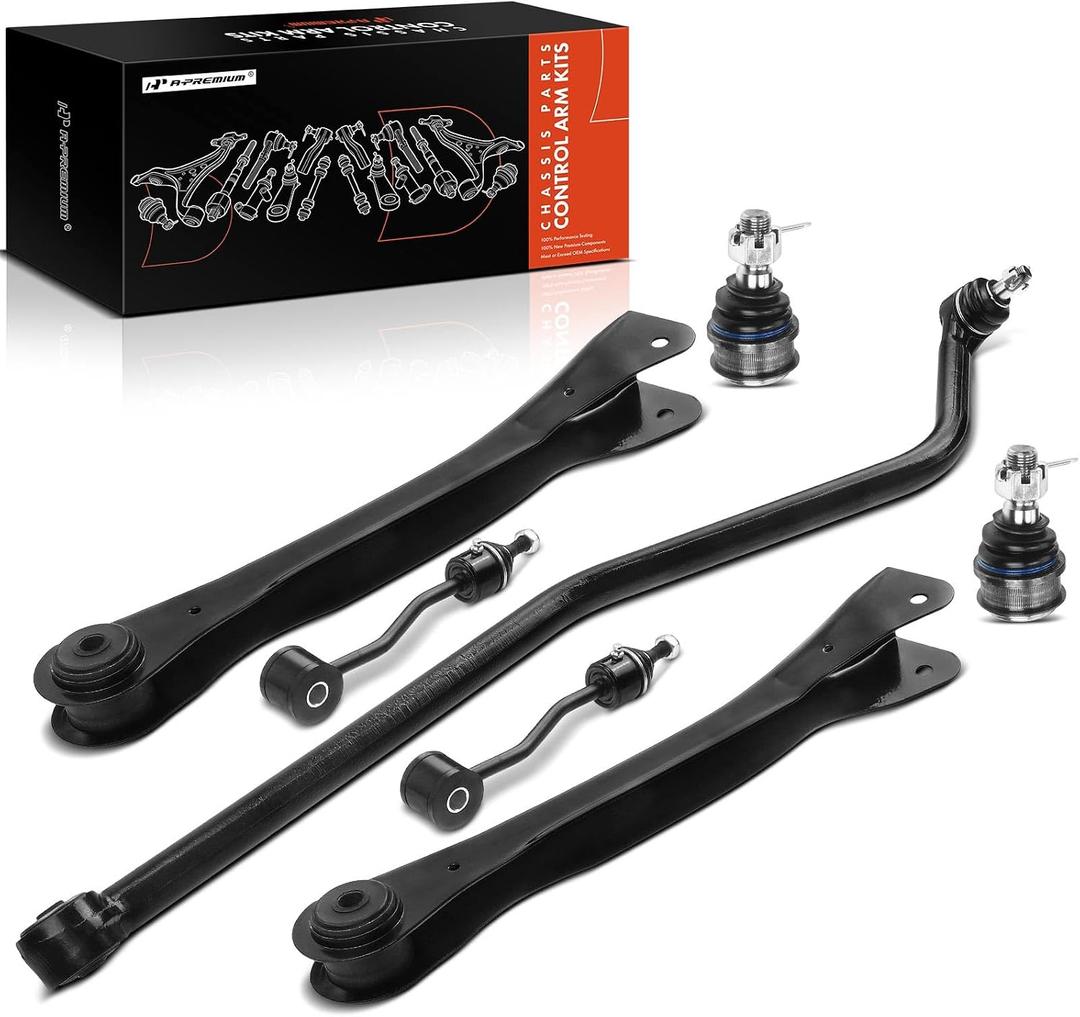 A-Premium 7Pcs Front Suspension Kit, Upper Control Arm, Sway Bar Link