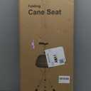 Cane with Seat Folding Lightweight,Walking Stick Height Adjustment,Cane Chair for Seniors Balance Supports Up to 330 Pounds,Anti-Slip Walking Stick for Elderly Men, Disabled, Bronze