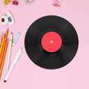 Cabilock Vintage Fake Vinyl Record 11.73 Inch Retro Wall Decor for Home Bar Cafe Music Party Supplies Artistic Vinyl Record Wall Sign
