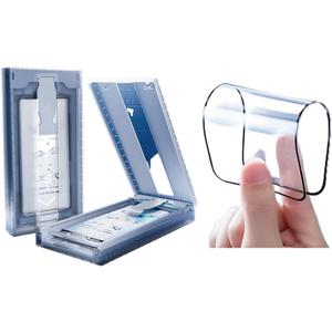 Richarm 2Pack Ceramic Screen Protector for Samsung Galaxy S23 Ultra/ S22 Ultra Fingerprint Support/Scratch Resistant/3D Curved Coverage Bubbles Free 3-Second Installation 2 Pcs Film Screen Protector