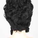Colonial Wigs for Women Black Victorian Court Vintage Wig Baroque Fluffy Beehive Wigs Halloween Costume Party Dress Wig