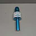 Amazmic Kids Karaoke Microphone Machine Toys for Girls Bluetooth Microphone with LED Light, Christmas Birthday Gift for Girls Boys 3 4 5 6 7 8 9 10 11 12 Year Old Kids Toys(Blue)