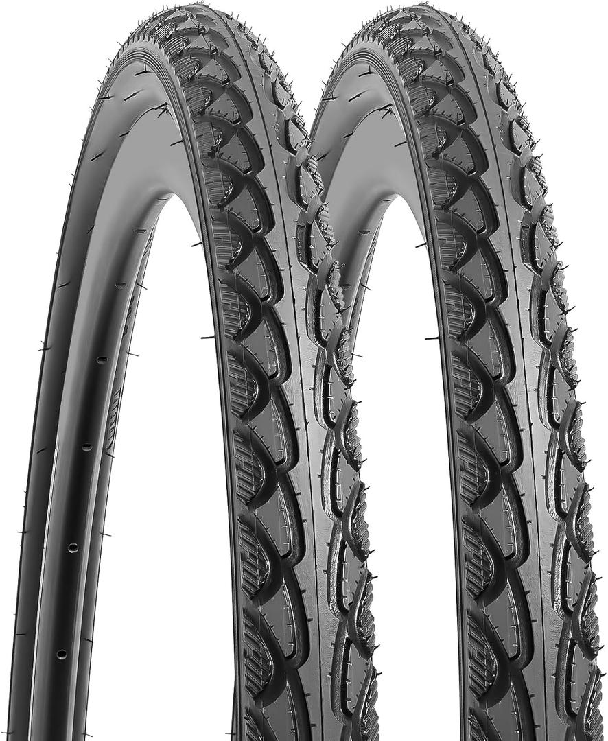 YUNSCM 2-PCS 700C Road Bike Tires 700x45C 47-622 Compatible with 700 x 45C Bicycle Tires (Y-911)