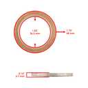Caltric Muffler Pipe Gaskets Compatible with Yamaha R6 YZF-R6 Yzfr6 2006 2008 2009 2011 2012 2013-2020