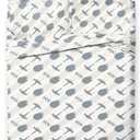 Jay Franco Star Wars Queen Size Comforter Set - 7 Piece Bedding Includes Sheet Set & Pillow Covers - Super Soft Cozy Bedding with Death Star and Millennium Falcon