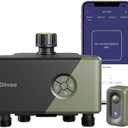 Diivoo WiFi Water Timer 4 Outlets, Smart Sprinkler/Hose/Tap Timer Compatible with Alexa & 24 Irrigation Plans & Rain Delay, Garden Watering Systems Controller with 2 Watering Modes for Lawn Yard