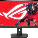 ASUS ROG Strix 32 1440P USB-C Curved HDR400 Gaming Monitor (XG32WCMS) - QHD (2560x1440), 280Hz, 1ms, Fast VA, Extreme Low Motion Blur Sync, DisplayWidget, Tripod Socket, AI Gaming