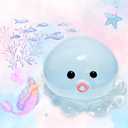 Crystal Sequin Octopus Taba Squishy  Cute Taba Stress Relief Toy, Kawaii Fidget Ball for Desk, Office & Gifts (Glitter Pink)