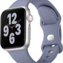 Soft Silicone Sport Band Compatible for Apple Watch Bands Women Men, Waterproof iWatch Strap Fits 38mm 40mm 41mm 42mm 44mm 45mm 46mm 49mm Apple Watch Ultra 3/2/1 and Series 11/10/9/8/7/6/5/4/3/SE