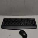 Wireless Keyboard, 2.4G Full-Sized Ergonomic Wireless Computer Keyboard with Wrist Rest for Windows, Mac OS Laptop/PC/Desktop/Notebook(Black)