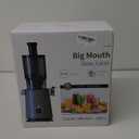 Juicer Machines Easy to Clean, with Wide Mouth & Large Feed Chute, Cold Press Juicer For Whole Fruits & Vegetables, Slow Masticating Self Feeding for Juice Extractor Machine, High Juice Yield (Medium, Premium Black)