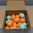 Syhood 72 Pieces Wooden Fake Eggs 3 Colors Fake Chicken Eggs Bulk Wooden Eggs for Chickens for Get Hens to Lay Nesting Easter Home DIY Decor Kitchen Crafts