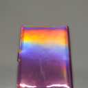 Reusable Sticker Book Collecting Album,A5 PU Sticker Collecting Book with Heart Label & Letter Label,Holographic Cover (Pink)