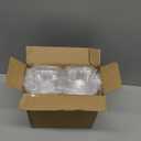 100 Pcs Cupcake Boxes Plastic Individual Cupcake Containers Single Cupcake Carrier with Connected Airtight Dome Lid for Party