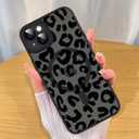 ZIYE Made for iPhone 14 Case with Magnetic [Compatible with MagSafe] Leopard Print Pattern Matte Design Lens Cover & Shockproof Protection Men and Women Case for iPhone 14 (Black)