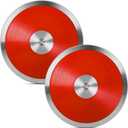 2 Pcs Sports Training Discus for School Track and Field, 1kg Nylon Discus with Steel Rim and Center, Men Women Discuses for Outdoor Practice Throwing