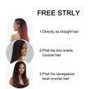 26 Inch 3 Pack Pre Stretched Braiding Hair