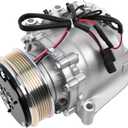 AC Compressor for Civic 2012-2015 1.8L, ILX 2013-2015 2.0L, Air Conditioning Compressor with Clutch Replace for 38810R1AA01 98584