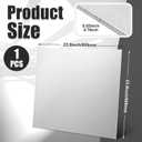 MorningRo 304 Stainless Steel Sheets 23.9 x 23.9 x 0.03 Inch 304 Stainless Steel Shim Plates Thin Stainless Steel Panel for Crafting Summer DIY Kitchen Stovetop Mirror Surface Polishing Finish