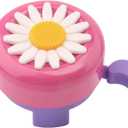 Paliston Kid's Bike Bell, Bicycle Bell for Girls, Bike Horn, Toddler Bike Bells (Pink & White)