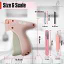 2 x Stitch for Clothes Mini Sewing & Tagging Kit with 5 Ultra-Fine Needles, 1,000 Black & 1,000 White 4.4mm Fasteners, Scissors, Double-Head Threader & Chalk for Clothing Repairs