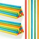 Yookeer 30 Pcs Rhythm Sticks for Kids Bulk 5 Colors Wooden Lummi Sticks Music Toys Percussion Instruments for Kids Toddler Present, Girls Boys Classroom Play Music Learning(30 cm/ 12 Inches)